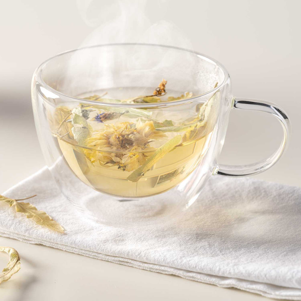 LEONARDO Teetasse Duo 360 ml Set – Doppelwandig, Transparent
