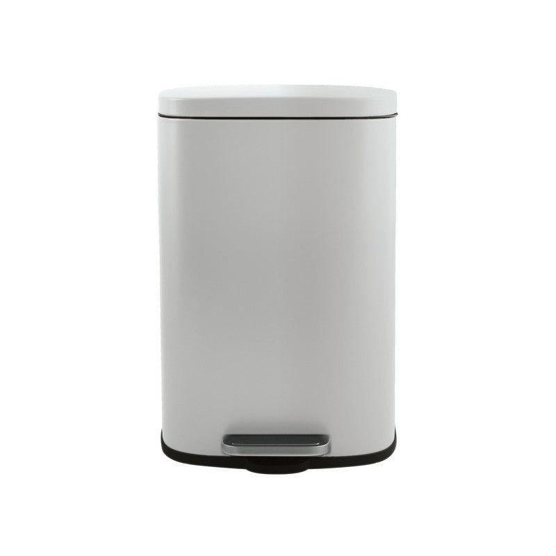 MSV Treteimer – 30 l – Stahl, rechteckig – weiss