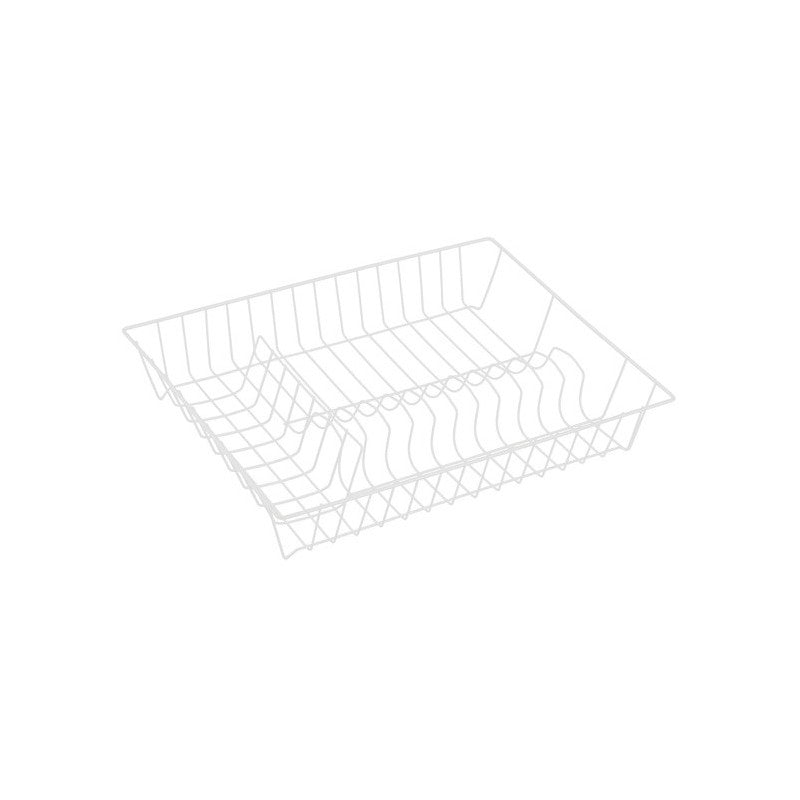 MSV Abtropfgestell 43 × 34 × 7,5 cm, Edelstahl, weiss matt