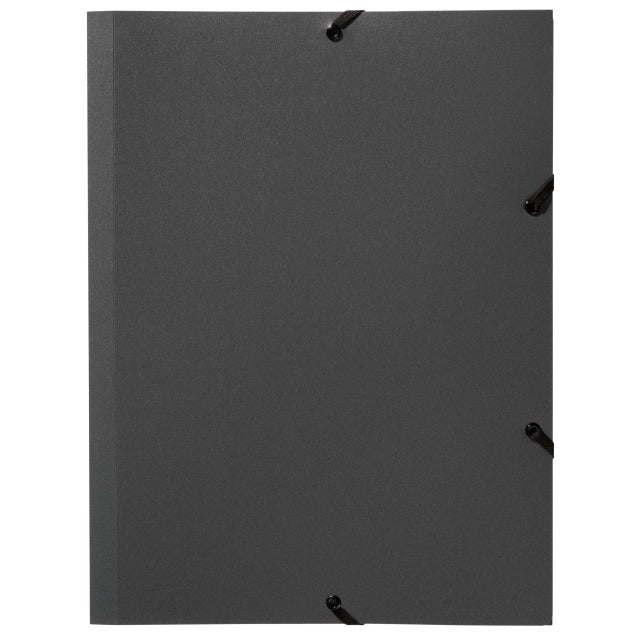 Kolma Sammelmappe für A4, Kunststoff, Anthrazit, mit Gummizug