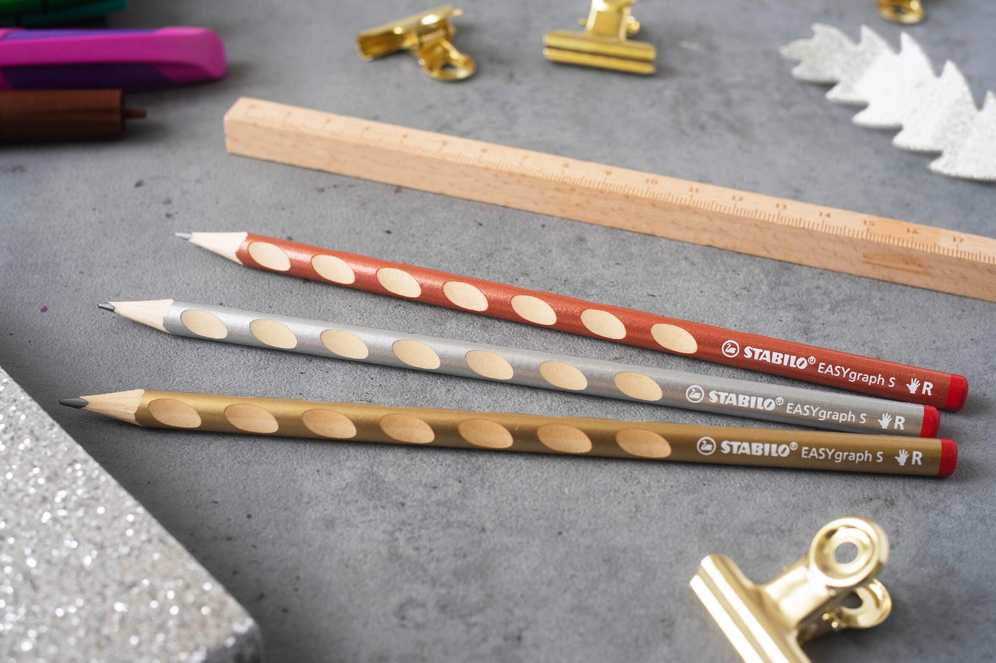 STABILO EASYgraph S Bleistifte HB, hexagonal – 2er-Set
