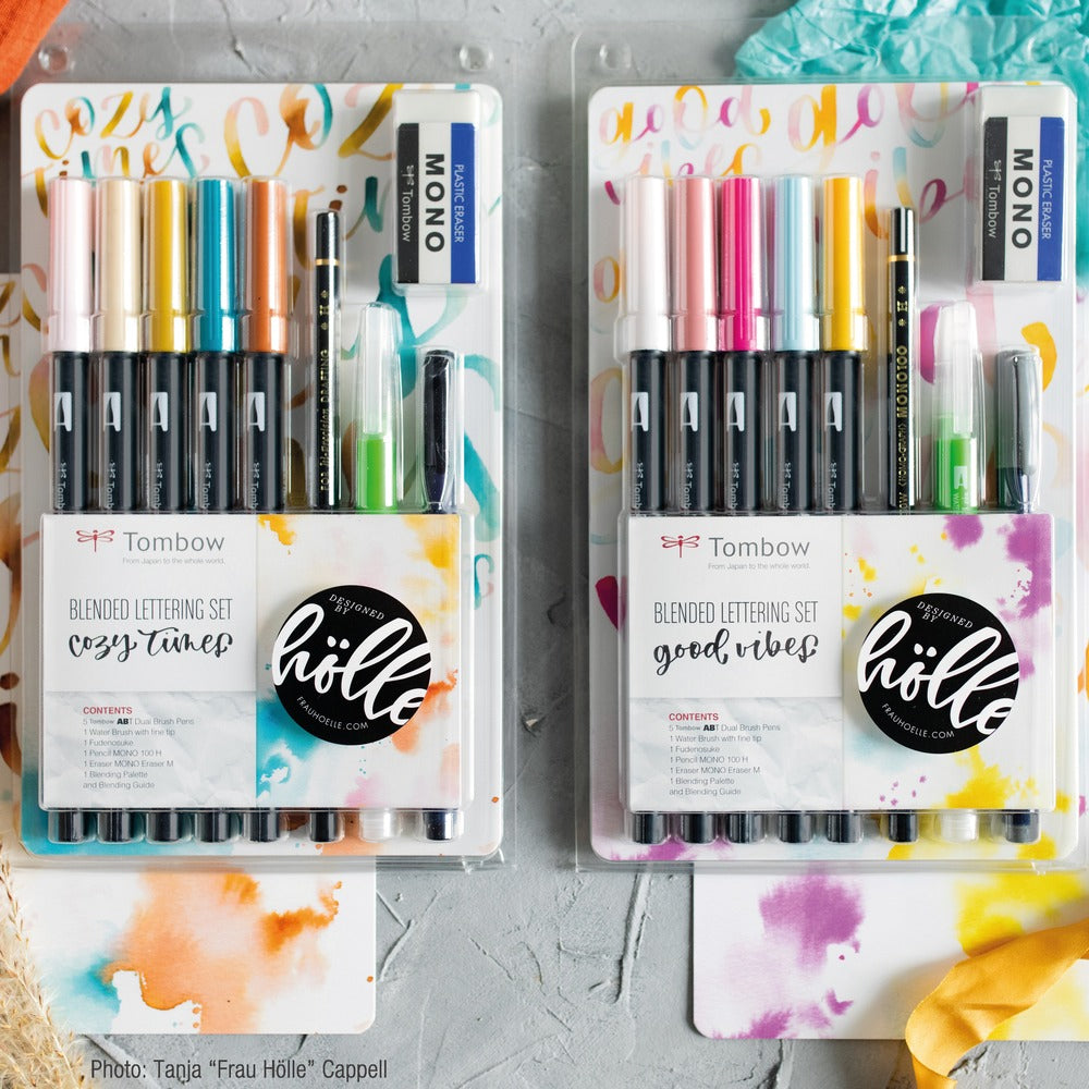 Tombow Bastelset Blended Lettering Cozy Times – 5 ABT Dual Brush Pens, 10-teilig