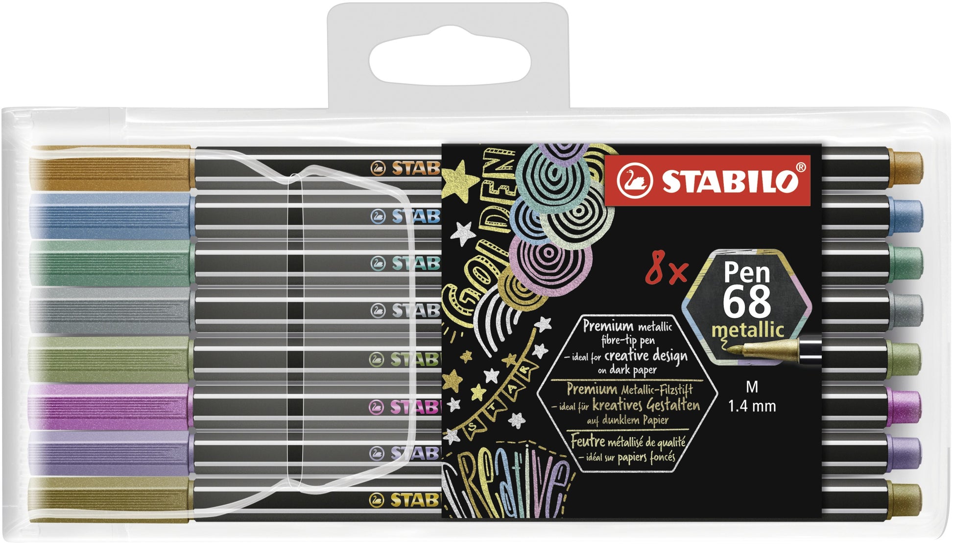 STABILO Filzstifte, Strichbreite 1,4 mm, 8 Farben