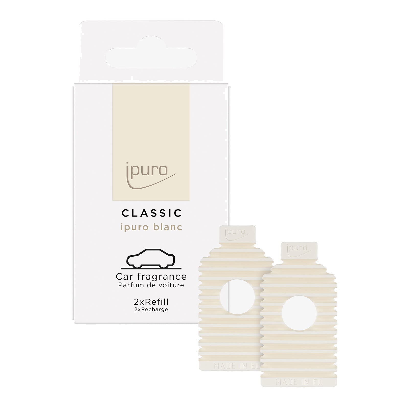 ipuro Duftkartusche blanc – Nachfüllpack – 2 × 9 g