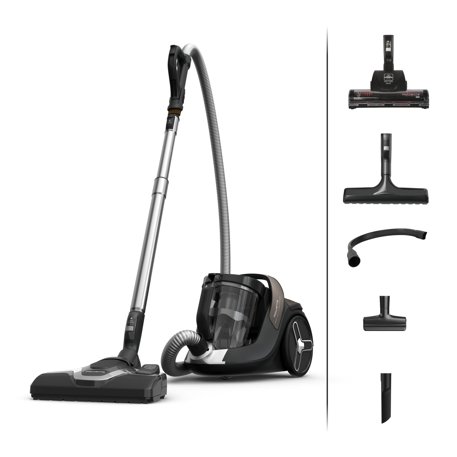 Rowenta Green Force Cyclonic Effitech Total Clean Bodenstaubsauger – beutellos, 500 W, 2,5 l