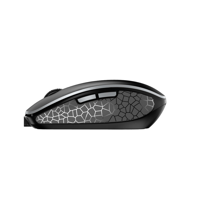 CHERRY MW 9100 Maus – kabellos, Bluetooth + 2,4 GHz, USB-A, 2'400 dpi, 6 Tasten, beidhändig, schwarz
