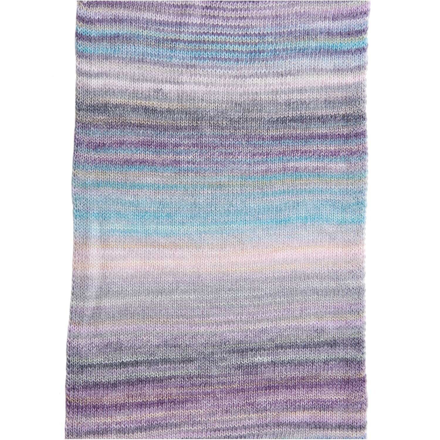 Rico Design Melange Garzato Wolle Flieder – Aran, 200 g, 700 m, Nadel 5 mm, 51% Schurwolle/49% Polyacryl, 1 Stk.
