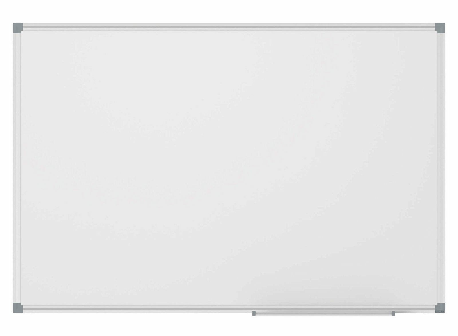 MAUL Whiteboard – 120 × 200 cm, lackierter Stahl, magnetisch, Aluminiumrahmen, Wandmontage