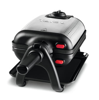 Tefal Waffeleisen WM755DCH – 2 Waffeln, 4in1 (Waffel/Toast/Panini/Grill), 1'200 W – Schwarz/Edelstahl