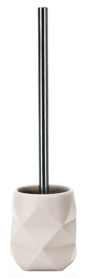 Kleine Wolke WC-Bürstenset – Polyresin, beige, bodenstehend, H 39 cm
