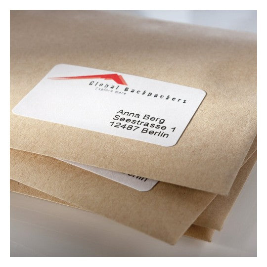 Avery Zweckform – Etiketten A4 105 × 74 mm – Papier, weiss – permanent haftend – 100 Blätter (800 Stk.)