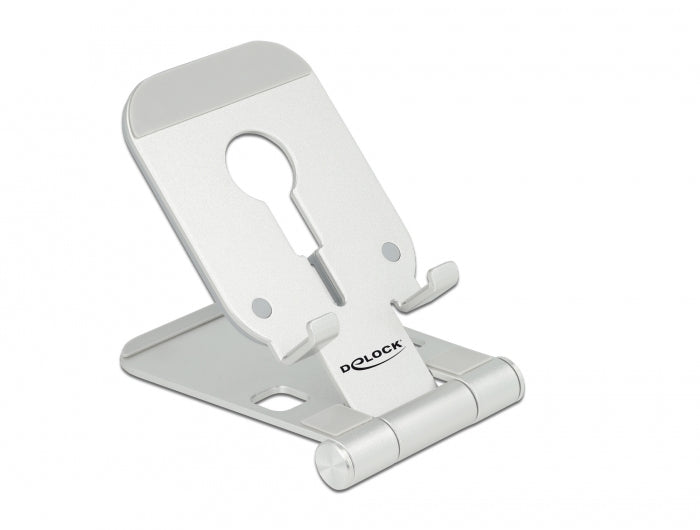 DeLOCK Tischständer, faltbar, für MagSafe – Silber, Aluminium