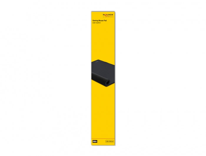 DeLOCK 12027 – Gaming-Mauspad – 900 × 500 mm, 3 mm, Schwarz, Anti-Rutsch-Basis