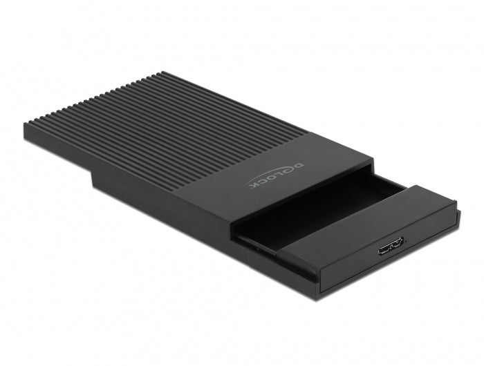 DeLOCK 42011 – 1-Bay Gehäuse – für 2,5" HDD/SSD, SATA III, Micro-USB 3.0
