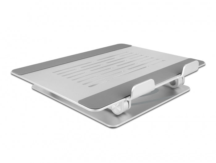 DeLOCK Laptop-Ständer – bis 15,6", höhenverstellbar, zusammenklappbar – Aluminium