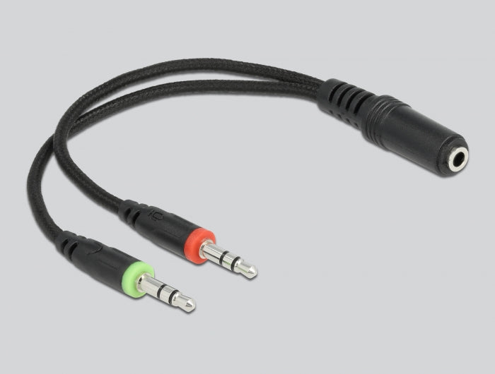 DeLOCK Gaming-Headset Over-Ear – 3,5 mm Klinke, mit Mikrofon (Stummschaltung) – Schwarz – für Xbox One