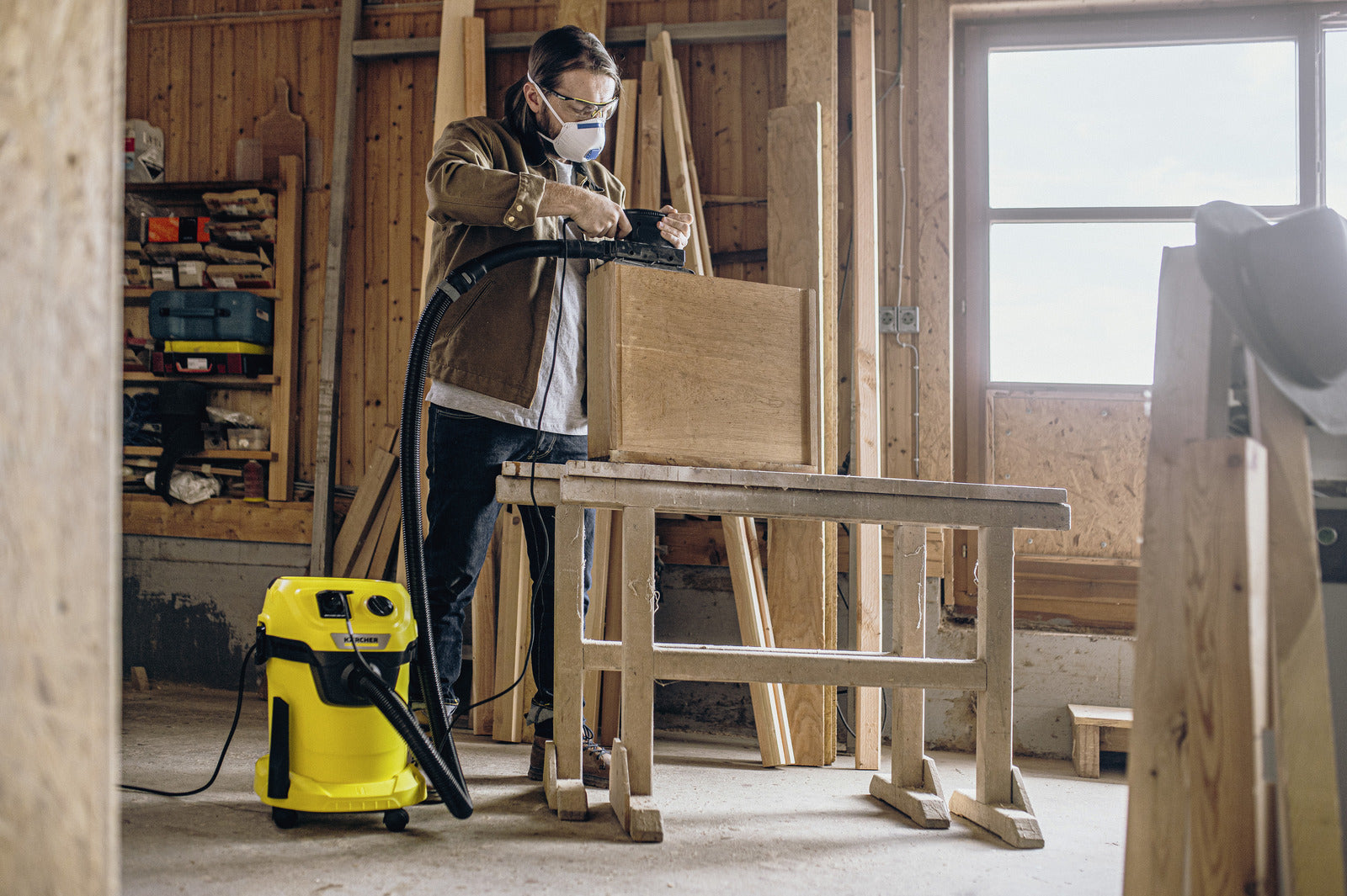 Kärcher Nass-/Trockensauger WD 3 P V-17/6/20 – 2-in-1, 1000 W, 17 l, Netzbetrieb