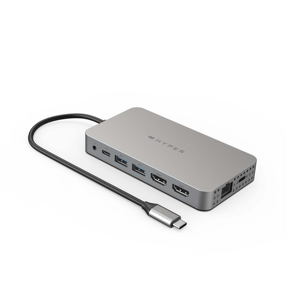 Targus DUEL Multiport-Adapter – USB-C, 2× HDMI, 2× USB-A, 2× USB-C, 100 W PD, SD/microSD, für M1 MacBook