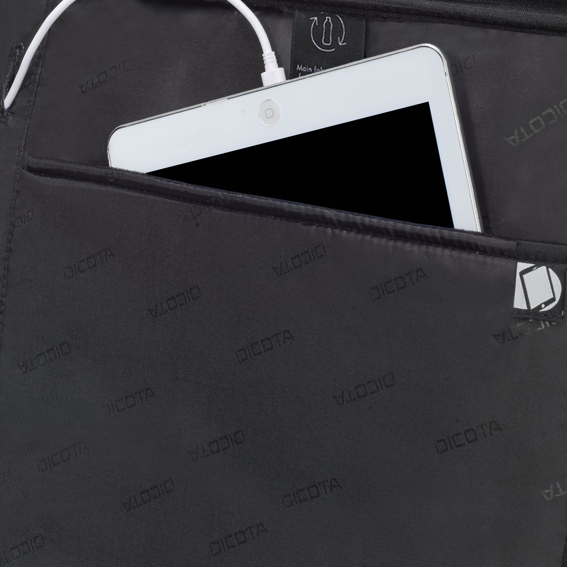 DICOTA Eco Select – Notebook-Rucksack – für 15–17,3" Notebook, Schwarz