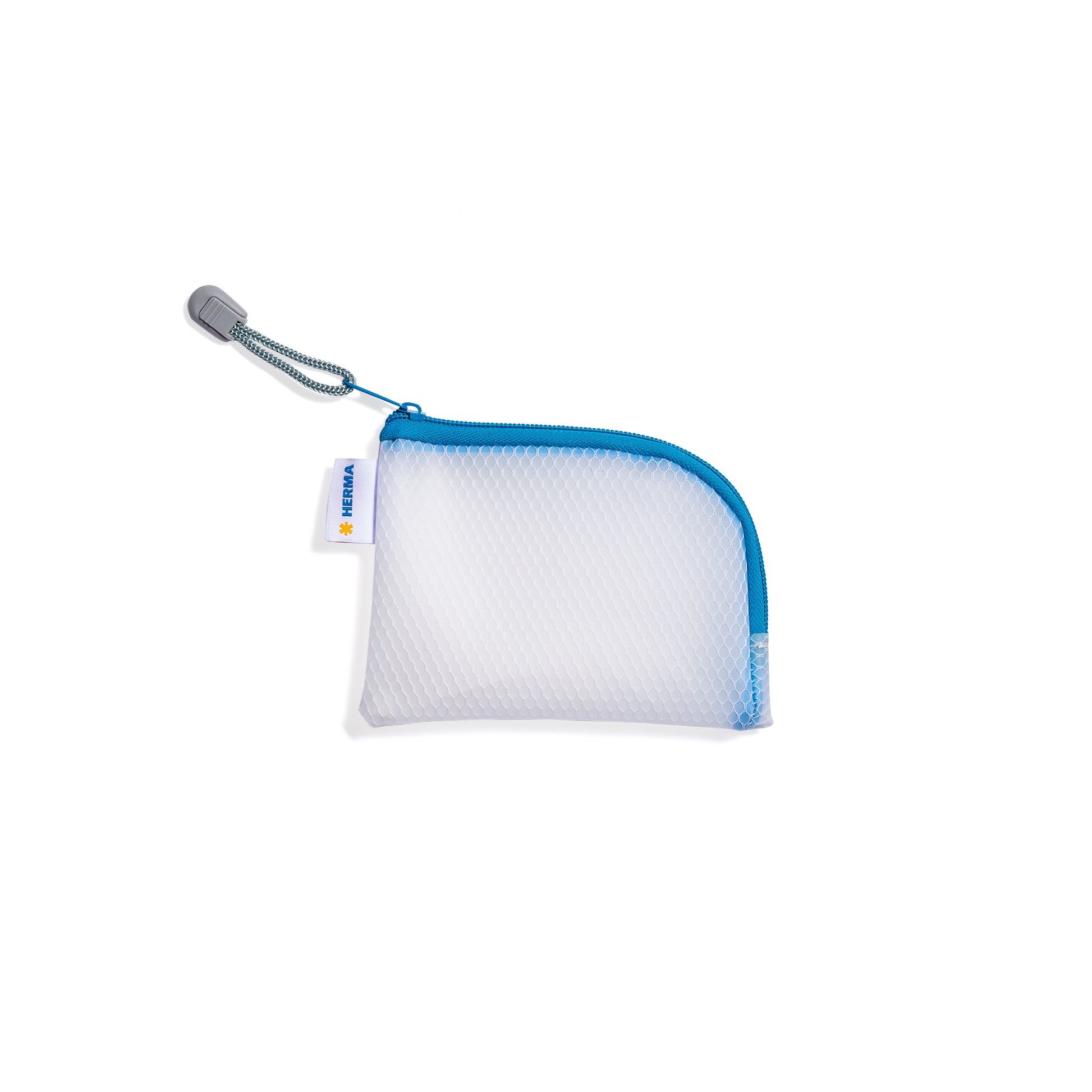 HERMA Reissverschlusstasche A7 – EVA, blau/weiss, 1er-Pack