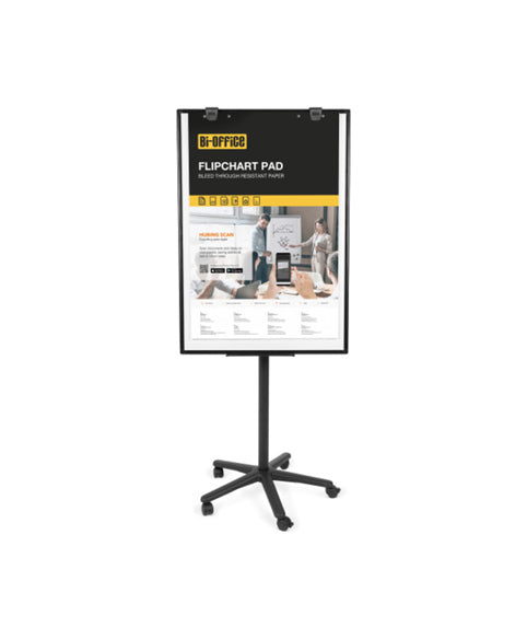 Bi-Office Maya Light Mobiles Flipchart mit Sternfuss, magnetisch – 70 × 100 cm