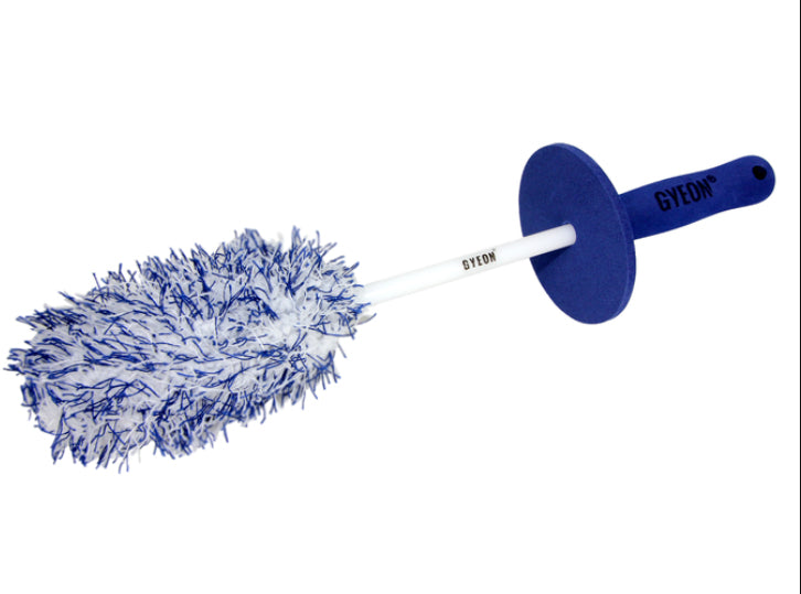Gyeon Scheuerbürste Q2M WheelBrush Medium – Mikrofaser, Blau, ergonomischer Griff – für Felgen