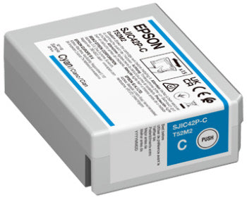 Epson Tintenpatrone SJIC42P-C, cyan, 50 ml – für Tintenstrahldrucker/Multifunktionsgeräte