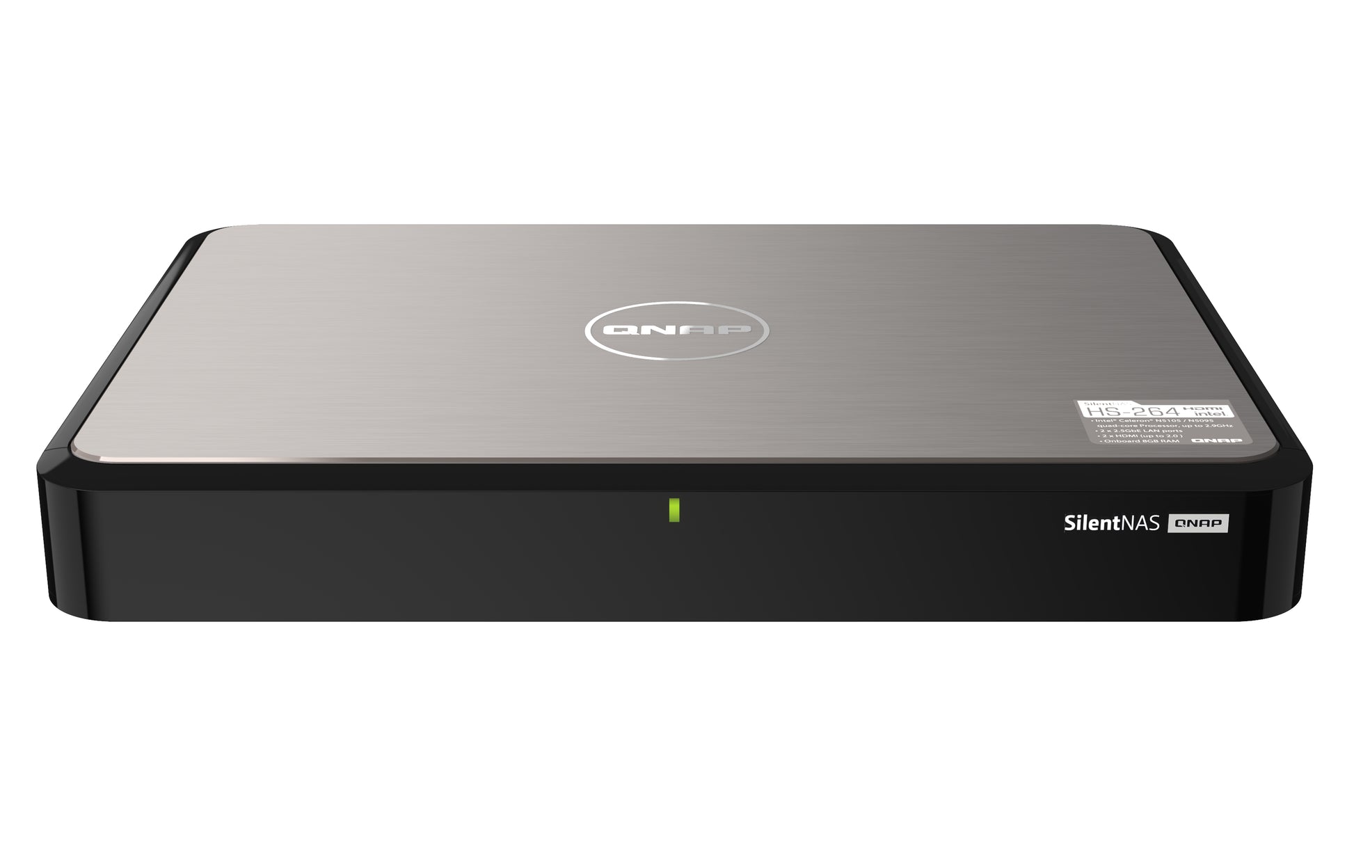 QNAP HS-264-8G NAS – 2-Bay, lüfterlos