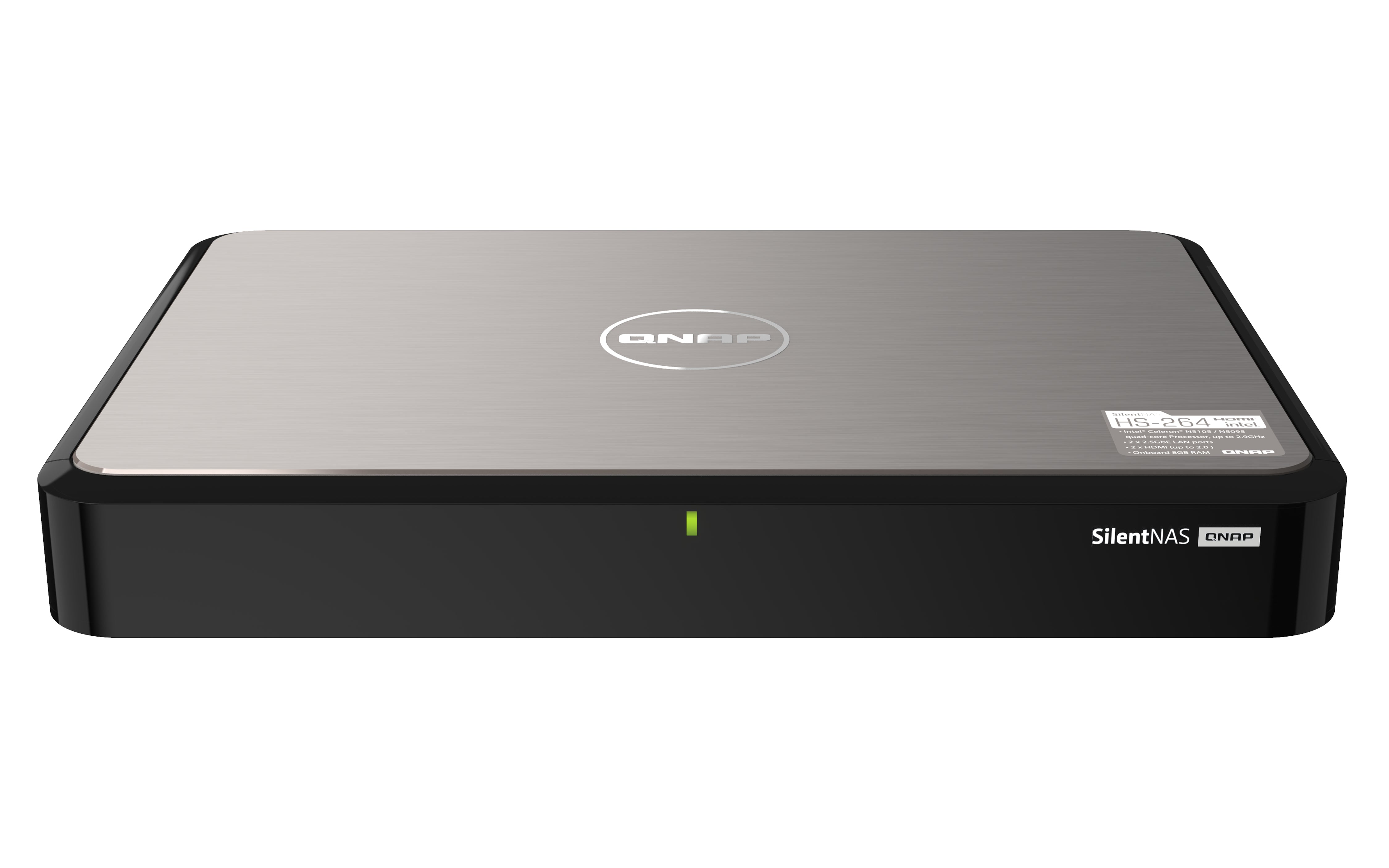 QNAP HS-264-8G NAS – 2-Bay, lüfterlos