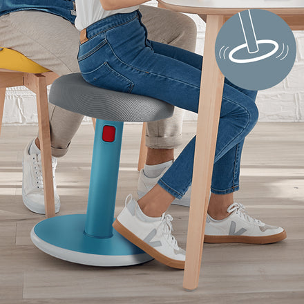 Leitz Hocker Ergo Cosy Active – Sitzhöhe 46–79 cm, 110 kg, grau