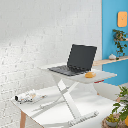 Leitz Stehtisch – 35 × 70 × 4,8–31 cm – Grau – Höhenverstellbar