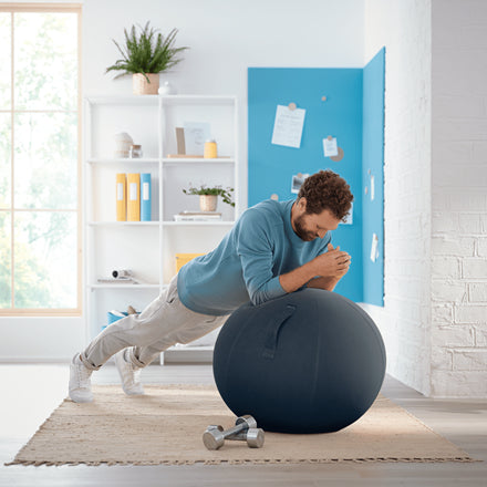 Leitz Sitzball Ergo Cosy Active – Ø 65 cm, samtgrau
