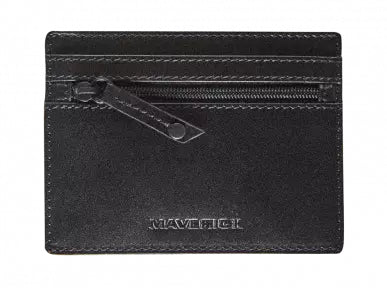 Maverick Brieftasche – RFID-Schutz – 117×87×87 mm – Schwarz – Leder – 1 Stk.