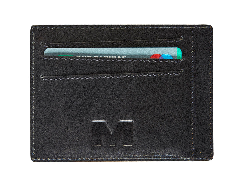 Maverick Brieftasche – RFID-Schutz – 117×87×87 mm – Schwarz – Leder – 1 Stk.