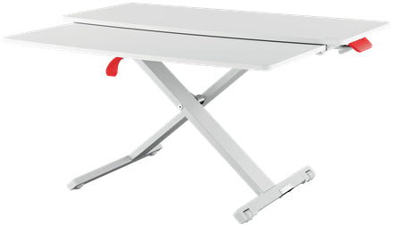 Leitz Stehtisch – 42 × 80 × 7,2-38 cm – grau – höhenverstellbar