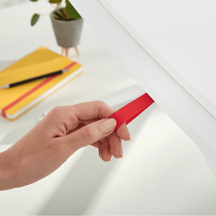 Leitz Stehtisch – 42 × 80 × 7,2-38 cm – grau – höhenverstellbar