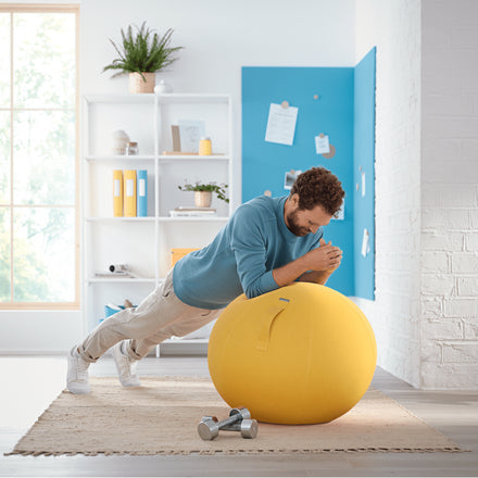 Leitz Sitzball Ergo Cosy Active – Ø 65 cm, warmes Gelb