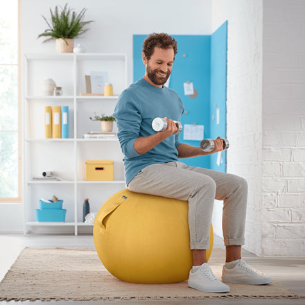 Leitz Sitzball Ergo Cosy Active – Ø 65 cm, warmes Gelb