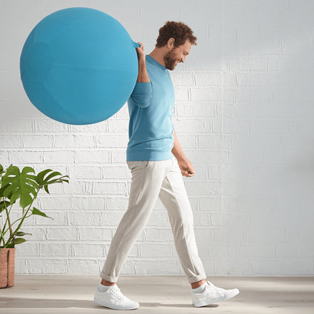 Leitz Sitzball Ergo Cosy Active – Ø 65 cm, 100 kg, sanftes Blau