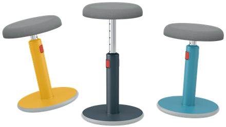 Leitz Hocker Ergo Cosy Active – Sitzhöhe 46–79 cm, 110 kg, grau