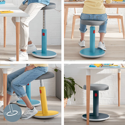 Leitz Hocker Ergo Cosy Active – Sitzhöhe 46–79 cm, 110 kg, grau