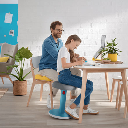 Leitz Hocker Ergo Cosy Active – Sitzhöhe 46–79 cm, 110 kg, grau