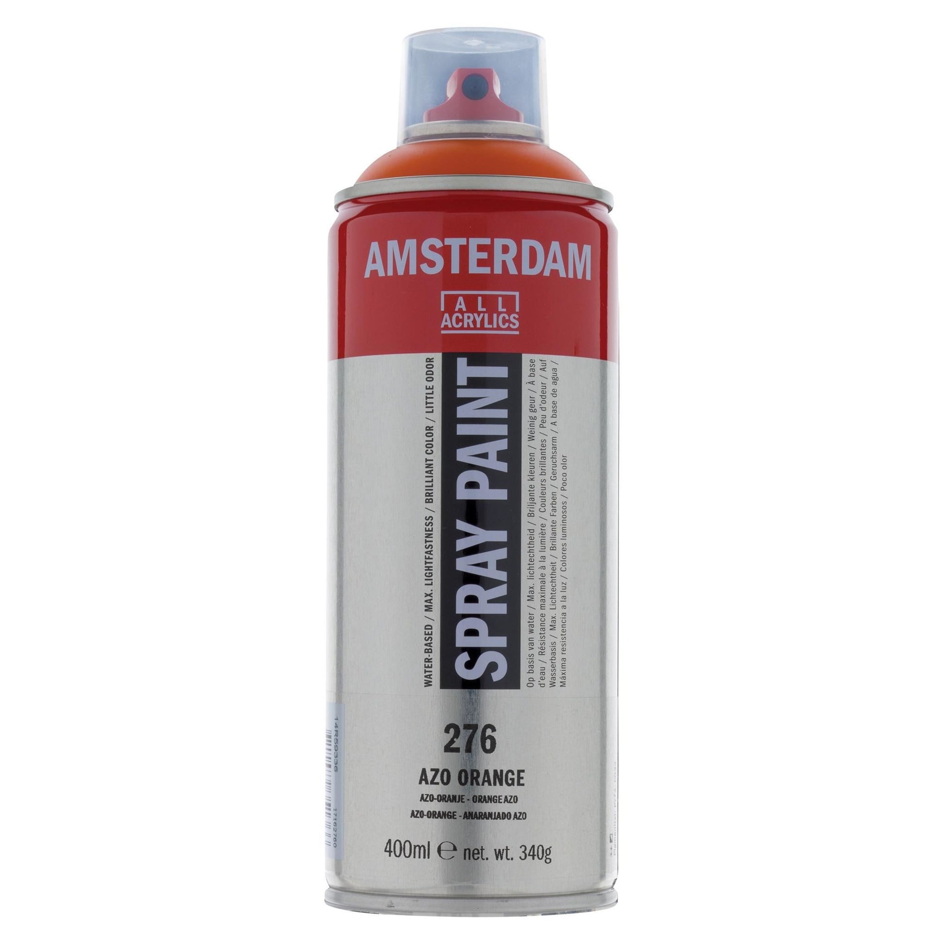 Royal Talens Amsterdam Farbspray – Orange, Wasserbasiert – 400 ml – für Innen- und Aussenbereich