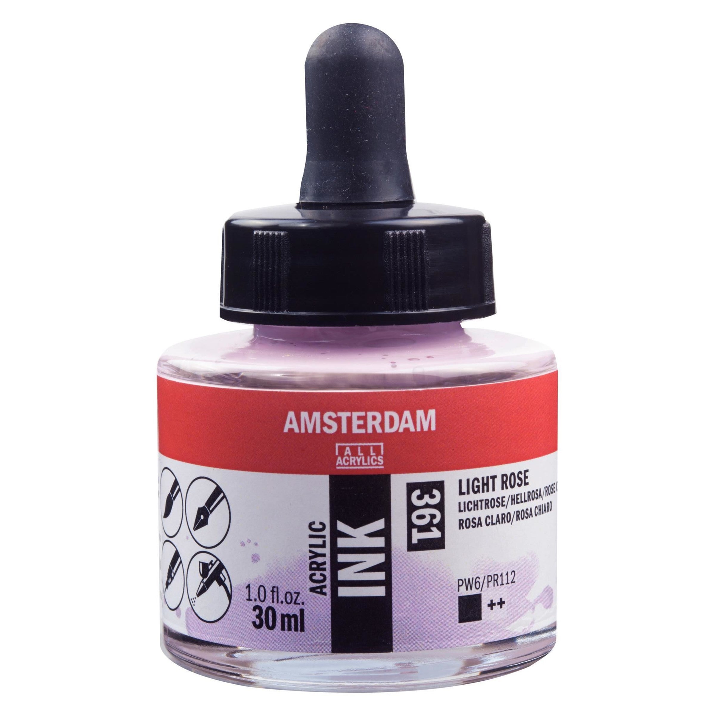 Royal Talens Amsterdam Acryltinte – Hellrosa, wasserfest – 30 ml