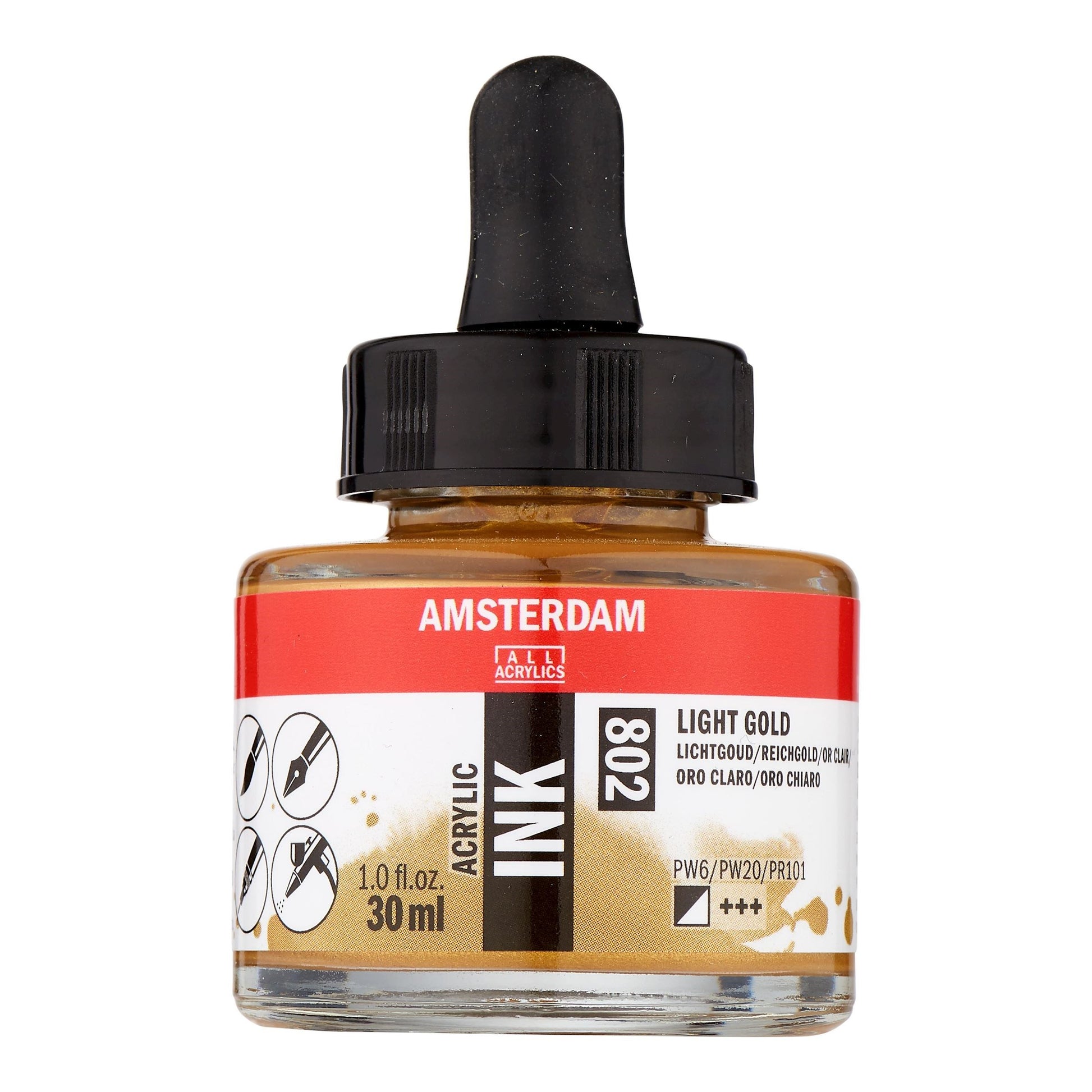 Royal Talens Amsterdam Acryltinte – Gold, lichtecht – 30 ml