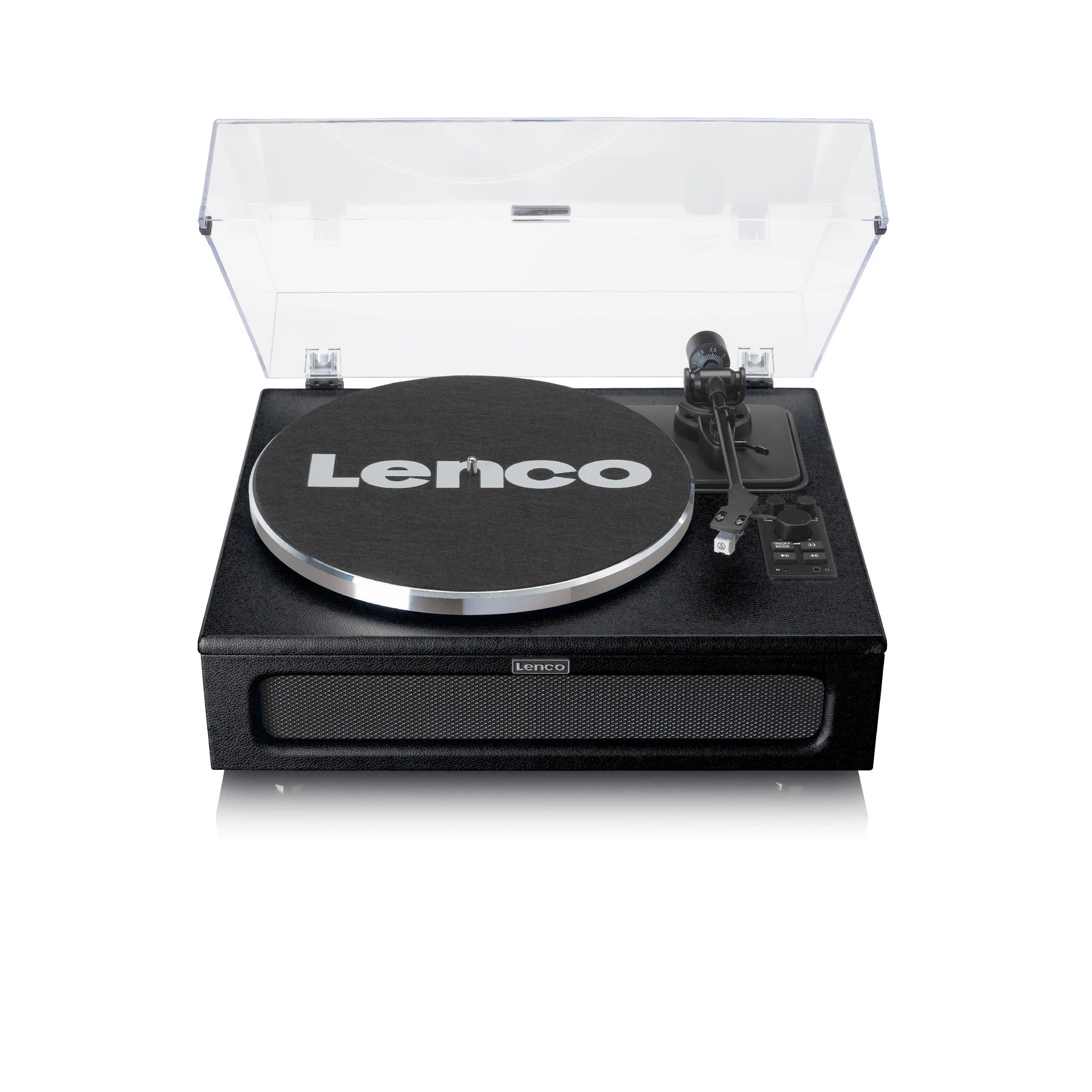 Lenco LS-430 – Plattenspieler (Riemenantrieb), Bluetooth, Phono-Vorverstärker, 33⅓/45 U/min – Schwarz
