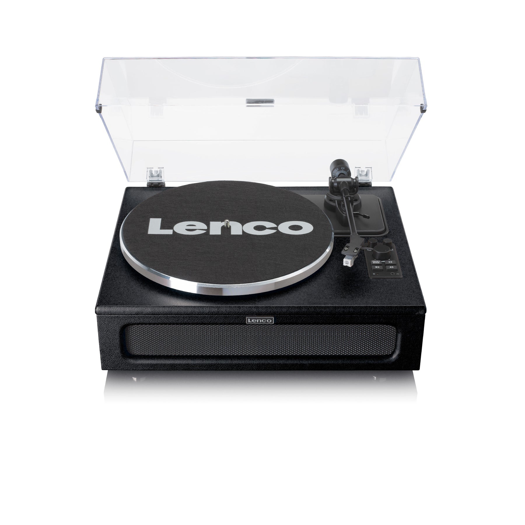 Lenco LS-430 – Plattenspieler (Riemenantrieb), Bluetooth, Phono-Vorverstärker, 33⅓/45 U/min – Schwarz