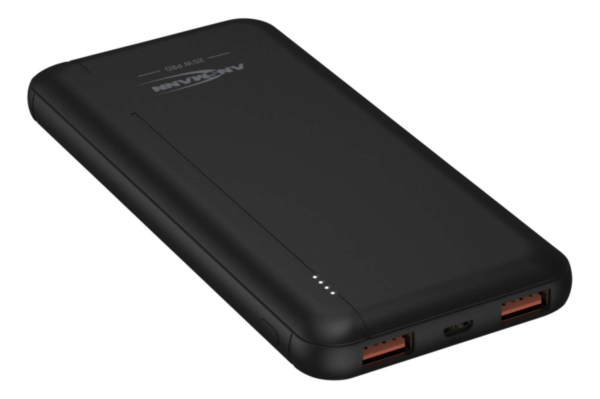 Ansmann PB320PD Powerbank 10'000 mAh – 20 W PD, 1× USB-C, 2× USB-A, schwarz