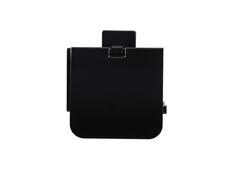 COCON Toilettenpapierhalter – Zink Schwarz Matt, Wandmontiert, Zum Bohren, 14 × 8 × 15 cm