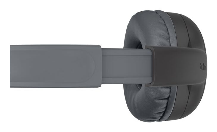 Belkin Soundform Mini 2 Kinderkopfhörer – On-Ear, 3,5 mm Kabel + BT, 85 dB Limit, Schwarz